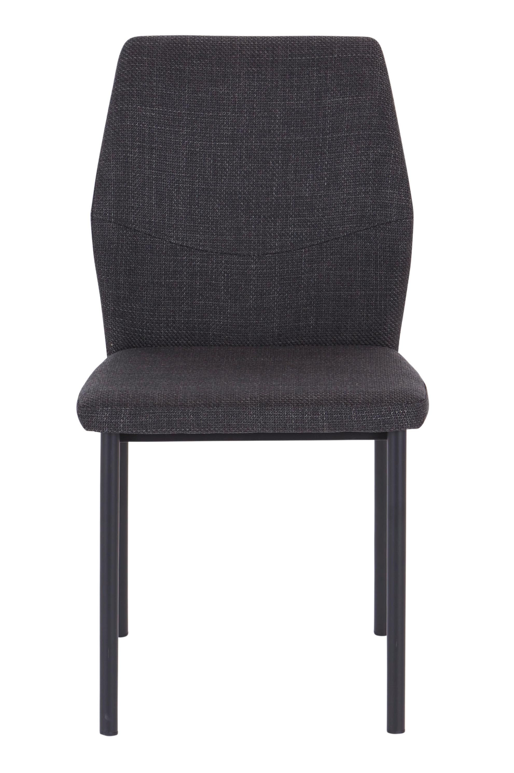 Stol Augusta - črna/antracit, Konvencionalno, kovina/tekstil (45/84/56cm) - Mömax