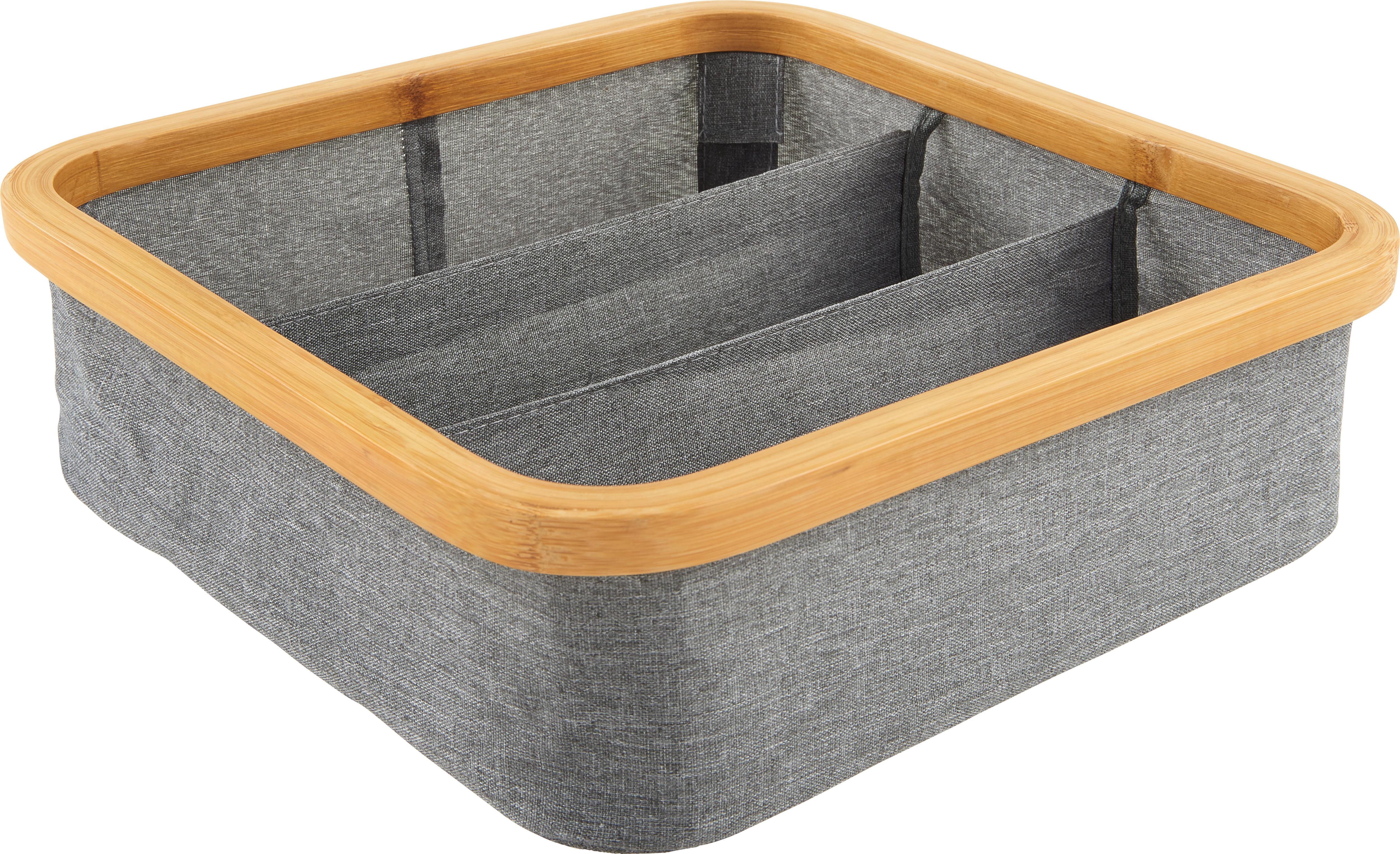 Aufbewahrungbox Simply Storage in Grau - Grau, MODERN, Karton/Holz (30/30/9cm) - Premium Living