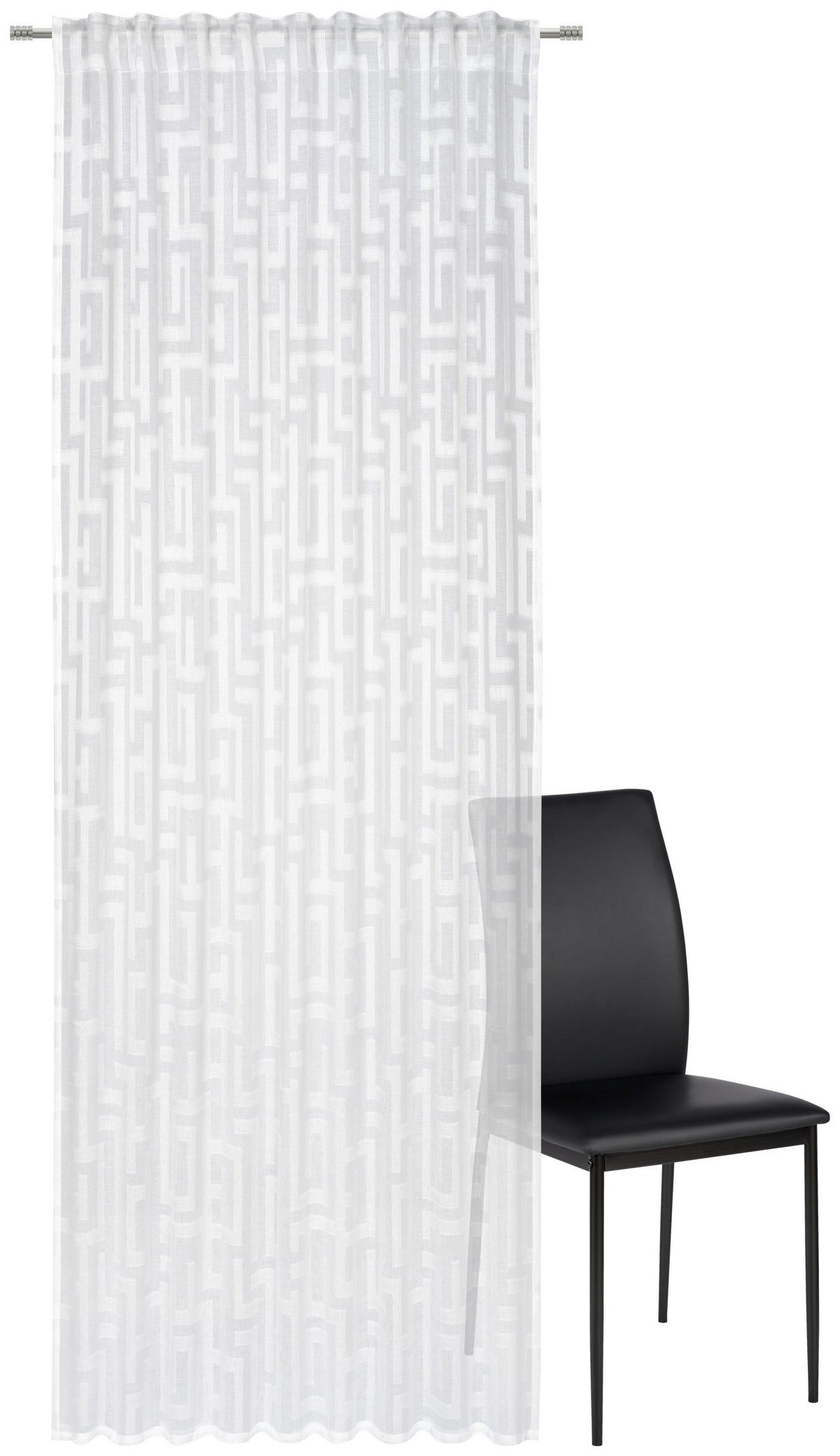 ZASŁONA GOTOWA JANNIS - biały, Konventionell, tkanina (135/245cm) - Esposa