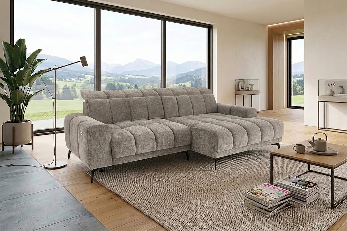 Kutna Garnitura Laya - boje senfa/taupe, Moderno, tekstil (250/155cm) - Premium Living