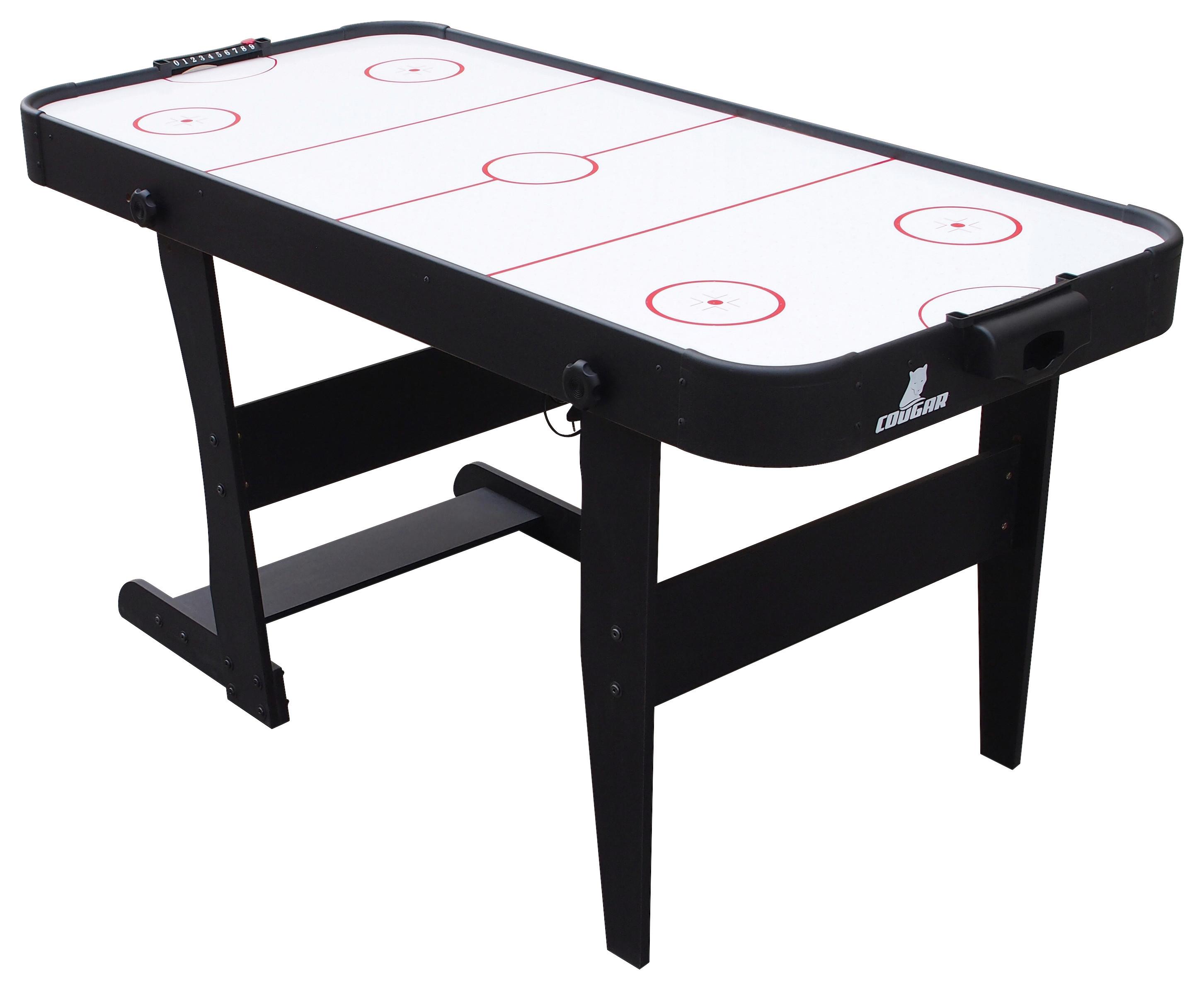 Airhockeytisch Icing, klappbar - Schwarz, KONVENTIONELL, Holz (73/79/152cm) - Ambia Garden