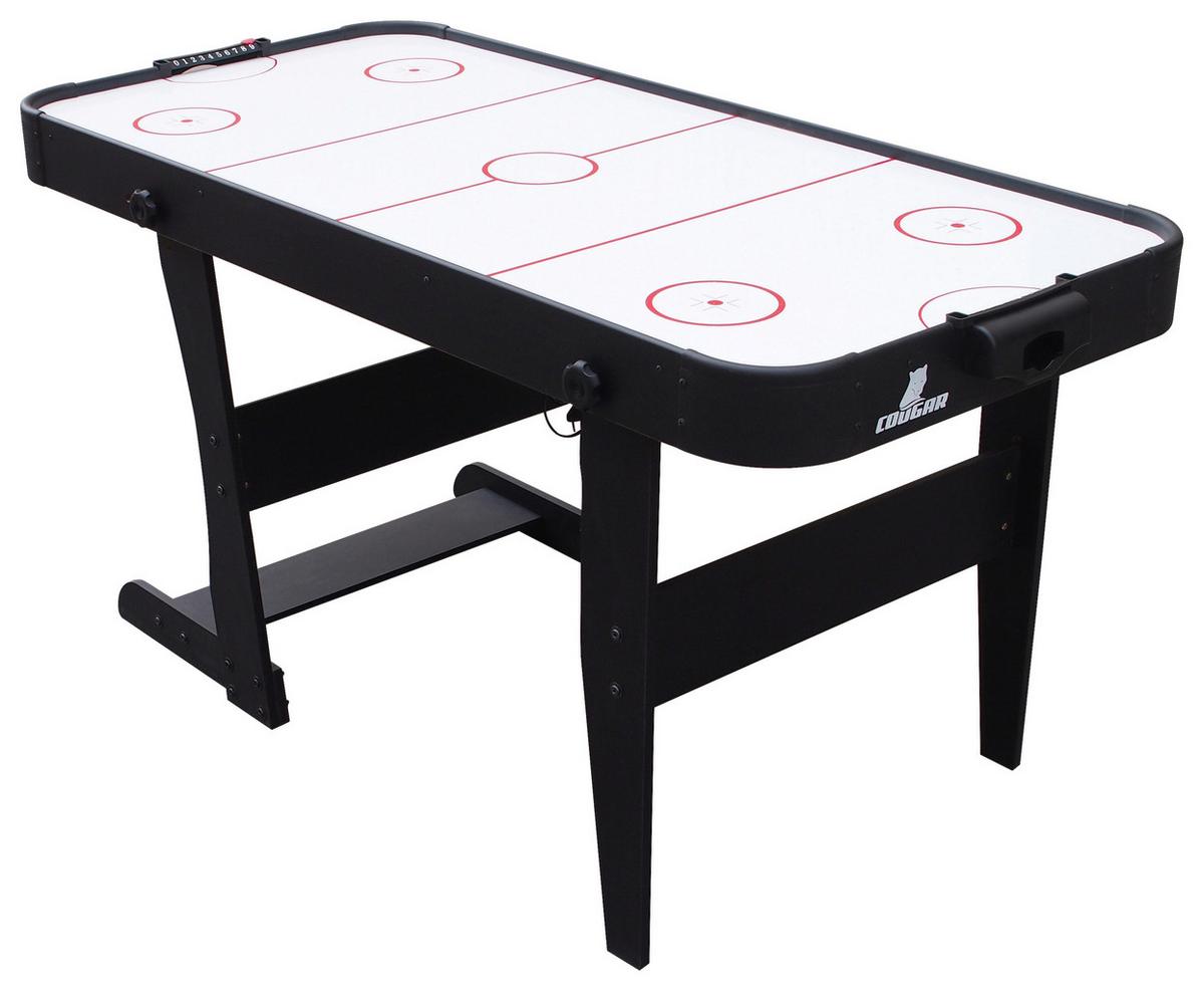 Airhockeytisch Icing, klappbar - Schwarz, KONVENTIONELL, Holz (73/79/152cm) - Ambia Garden