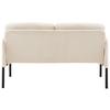 2-SITS SOFFA MIAMI -BASED- - beige/svart, Modern, metall/trä (120/73,5/77cm) - Based