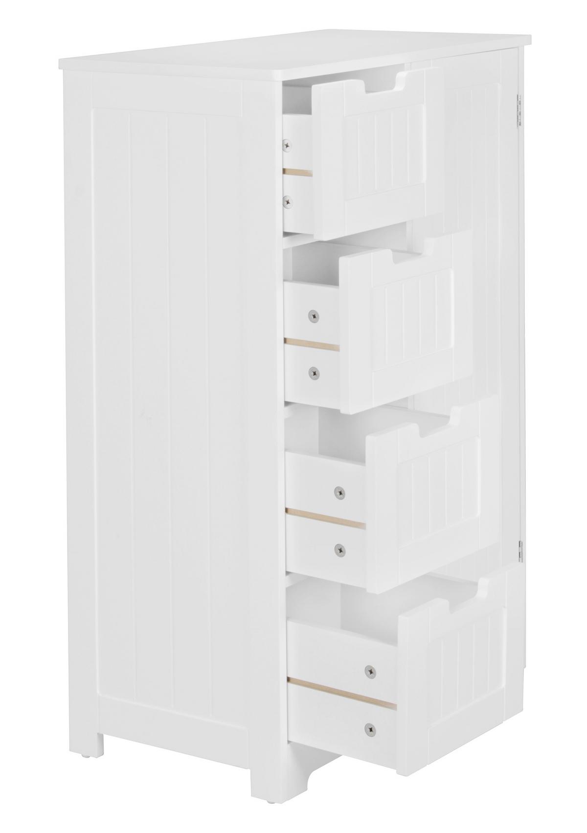 Srednje Visoka Omara Wl5.184 - bela, Basics, leseni material (56/83/30cm) - MID.YOU