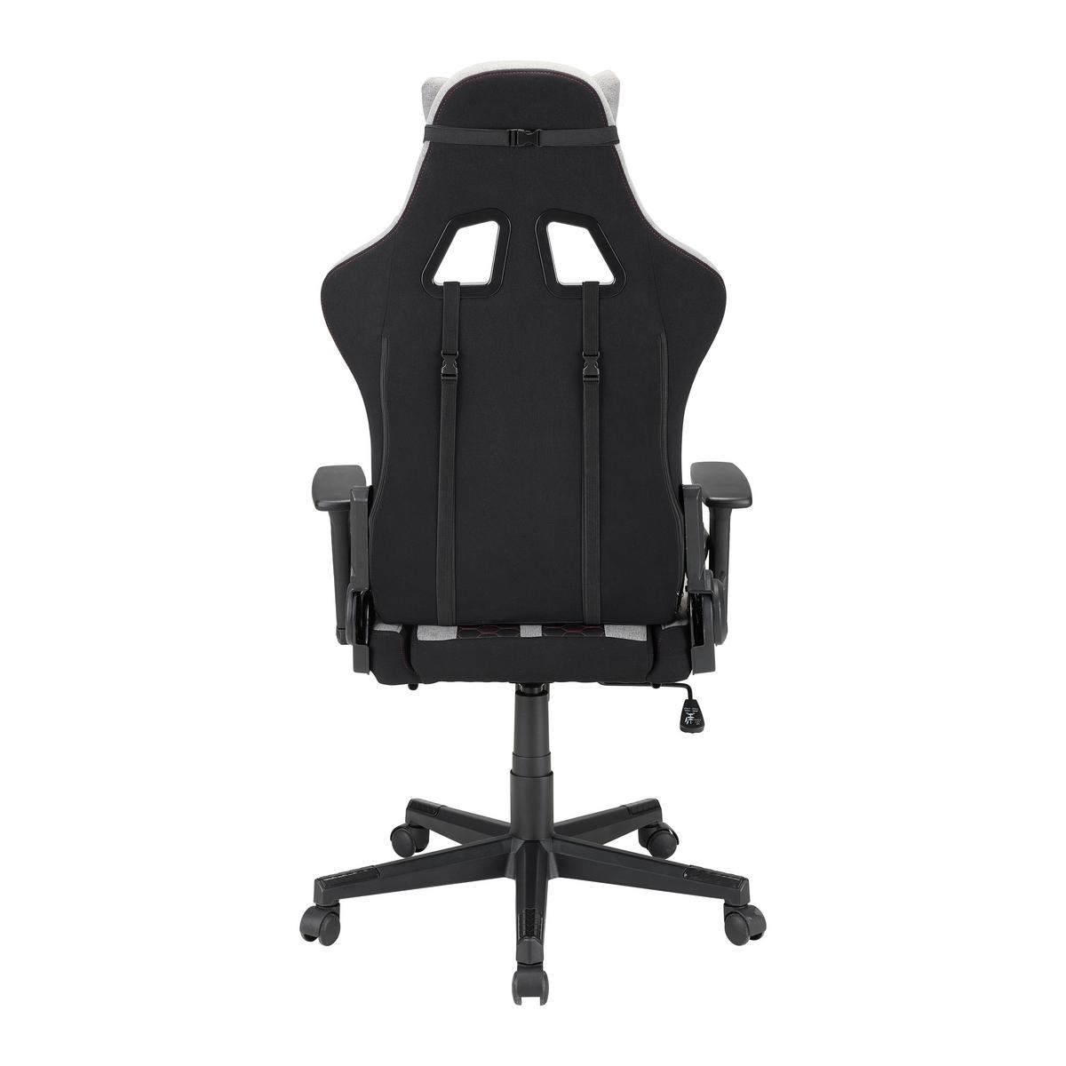 Gaming Stol Racer Ii - siva/črna, Moderno, kovina/umetna masa (63/114/62cm) - Mömax