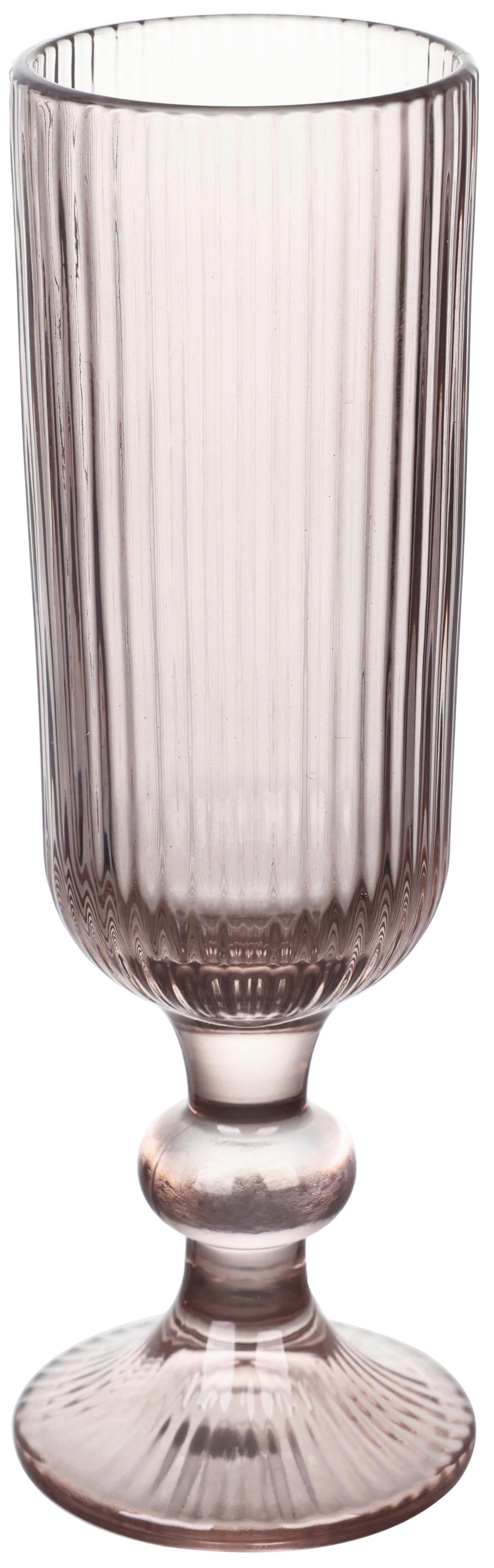 Sektglas Moody Winter Beere ca. 160ml - Beere, Modern, Glas (5.6/18.1cm) - Modern Living