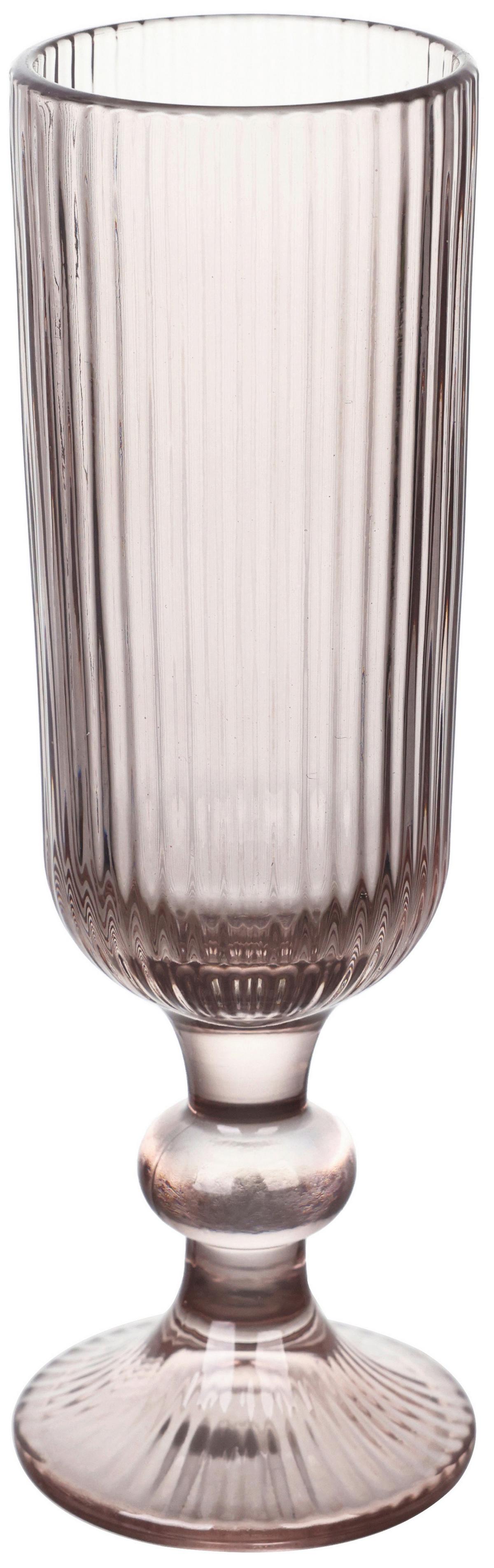 Pezsgőspohár Moody Winter - szeder, Modern, üveg (5.6/18.1cm) - Modern Living