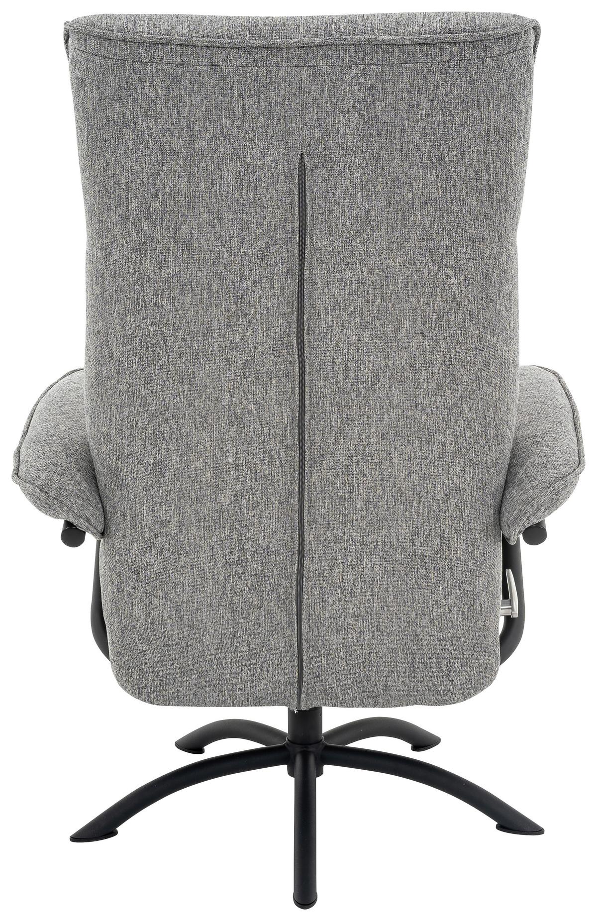 ZESTAW FOTELI RELAKSACYJNYCH TINA - czarny/szary, Modern, metal/tkanina (77,5/107/85cm) - MID.YOU