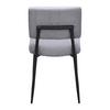 STOL ELIA - grå/svart, Modern, metall/trä (56/85/47cm) - Bessagi Home
