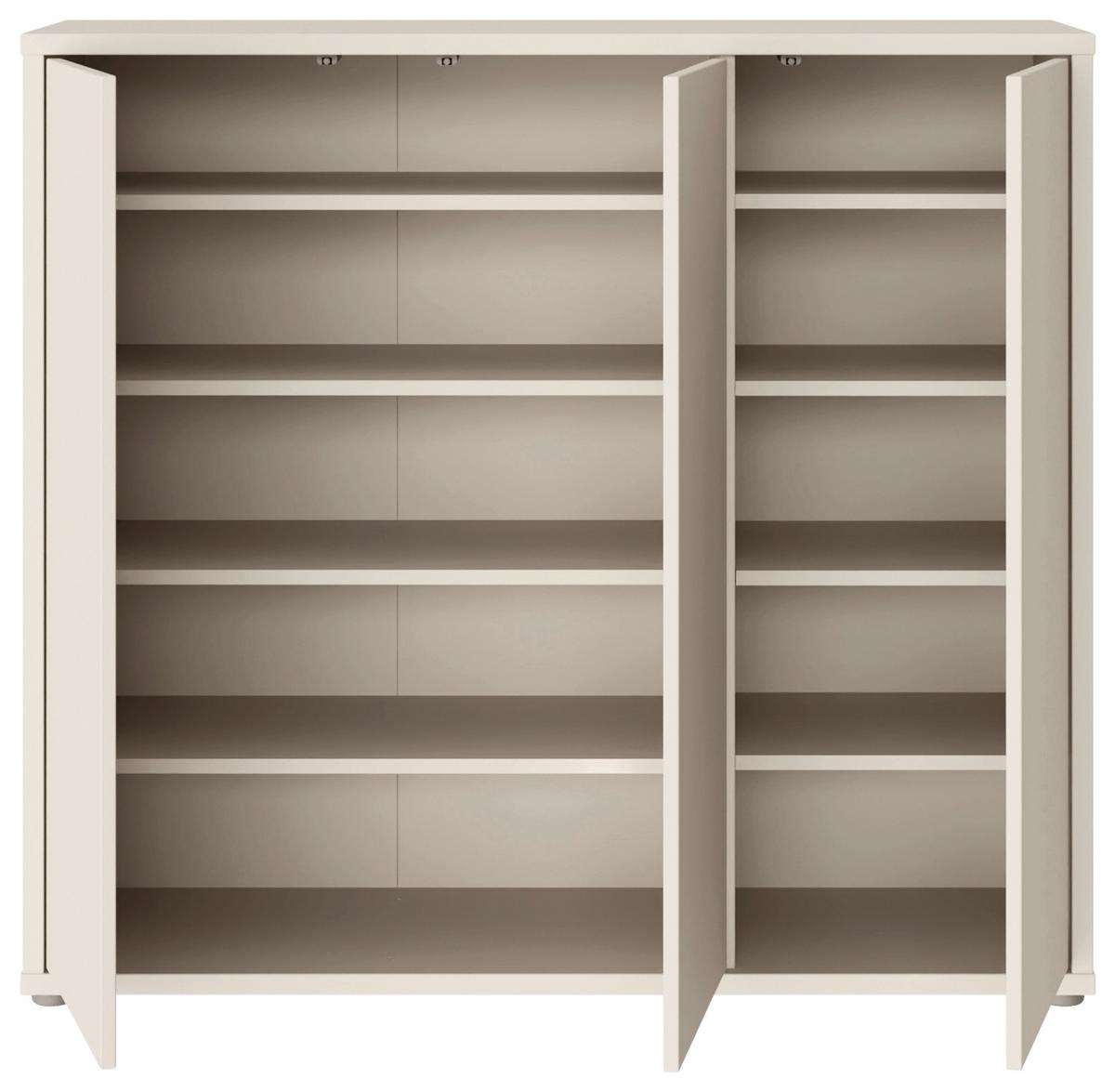 Dulap pentru pantofi ALICE SPRINGS - nisipiu, Modern, material pe bază de lemn (109,2/99,1/34,9cm) - Modern Living