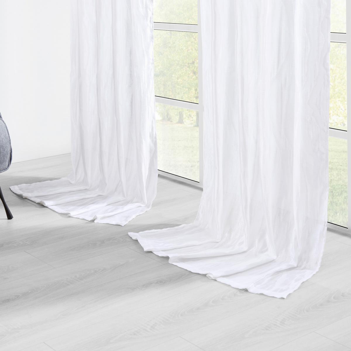 Draperie prefabricată Phil - alb, Romantik / Landhaus, textil (135/255cm) - Premium Living