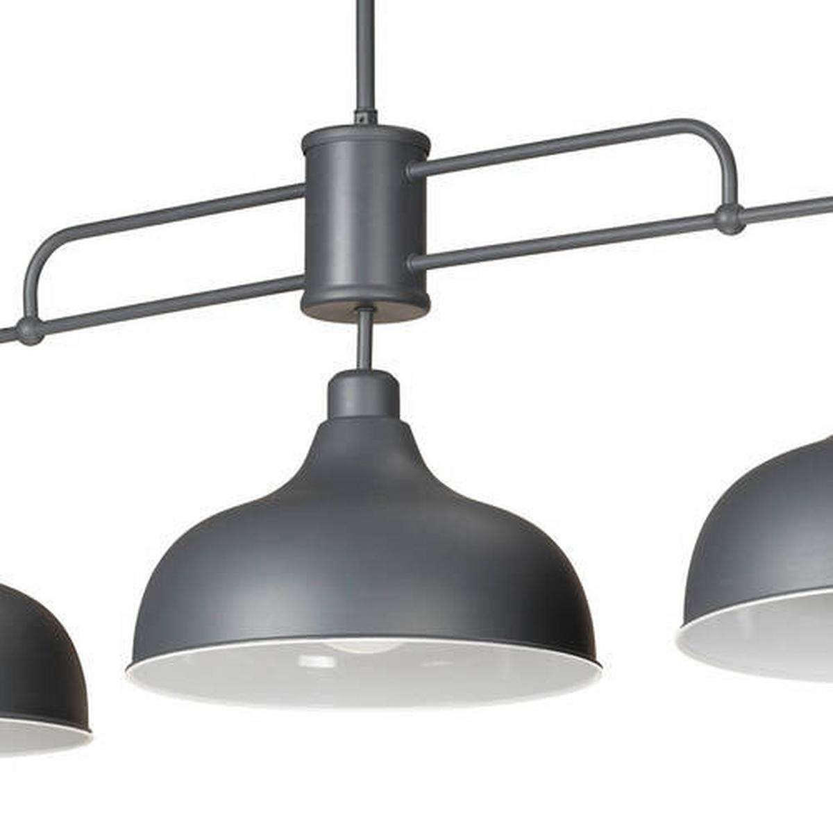 Hängeleuchte Oslo Grau max. 22 Watt - Grau, KONVENTIONELL, Metall (106/83/45cm)