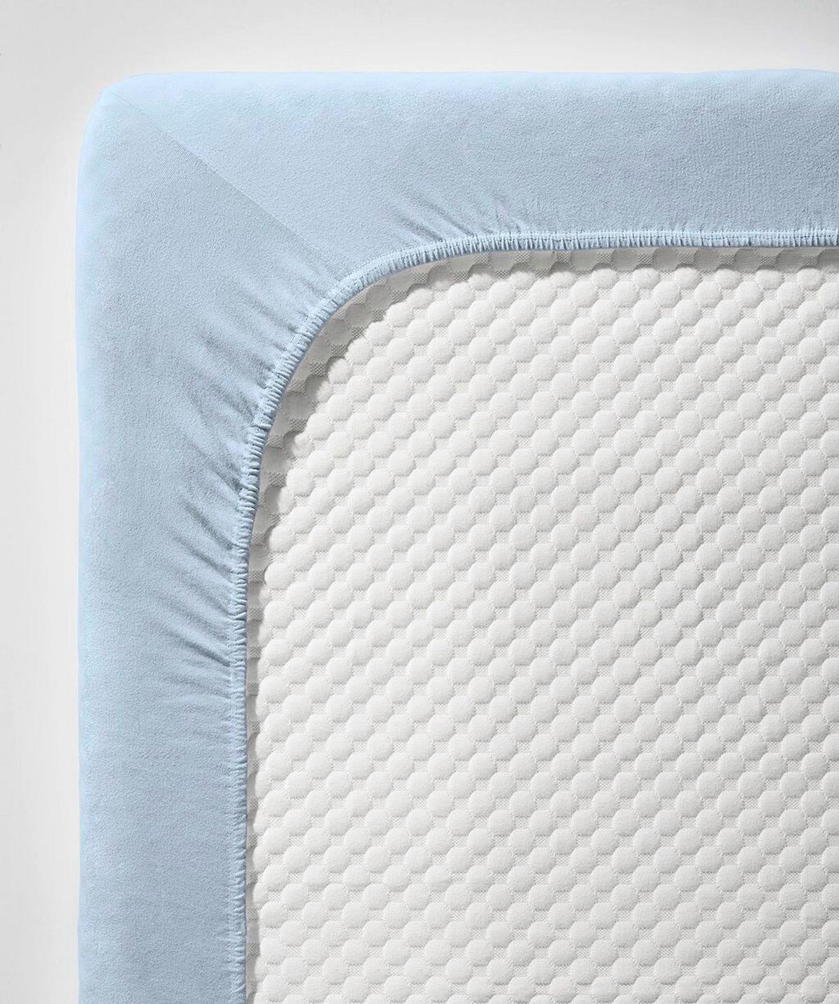 Fixleintuch Q 4000 71 - Hellblau, Basics, Textil (120/210cm) - Fleuresse