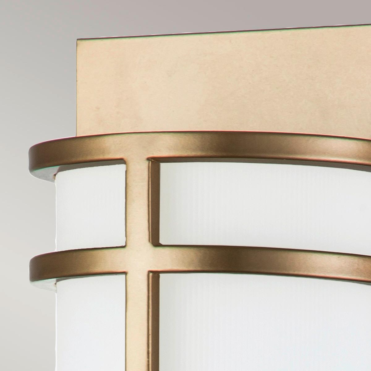 Falilámpa Fe-Fusion2-Pnbr - sárgarézszínű, Konventionell, üveg/fém (43.2/12.7/10.2cm) - Elstead Lighting