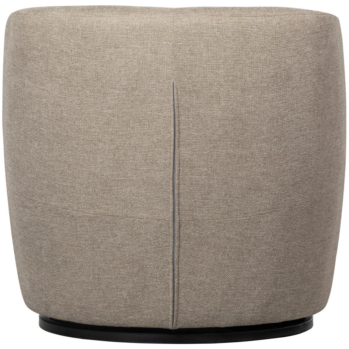 Cocktailsessel Serra Sandfarben - Sandfarben/Schwarz, Design, Kunststoff/Textil (70/68/77cm) - Livetastic