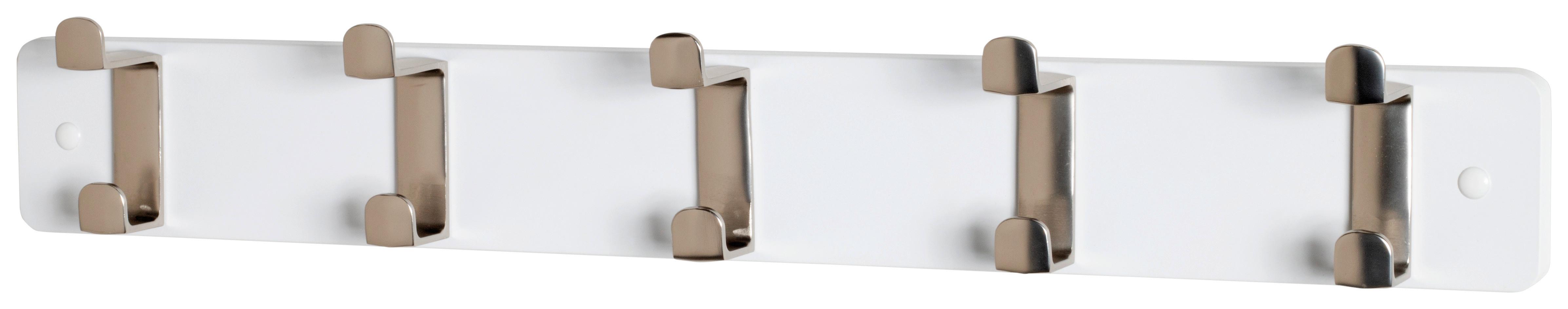 Zidna Vješalica Köln - bijela/boje oplemenjenog čelika, Moderno, drvni materijal/metal (55/7/6cm) - Modern Living