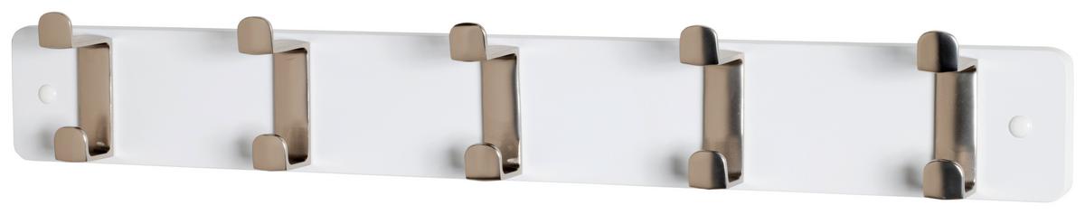 Zidna Vješalica Köln - bijela/boje oplemenjenog čelika, Moderno, drvni materijal/metal (55/7/6cm) - Modern Living
