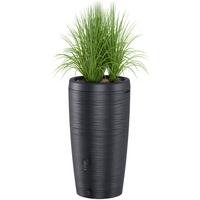 Übertopf Regentonne Gubo Anthrazit - Anthrazit, KONVENTIONELL, Kunststoff (59,5/112/59,5cm) - Mömax