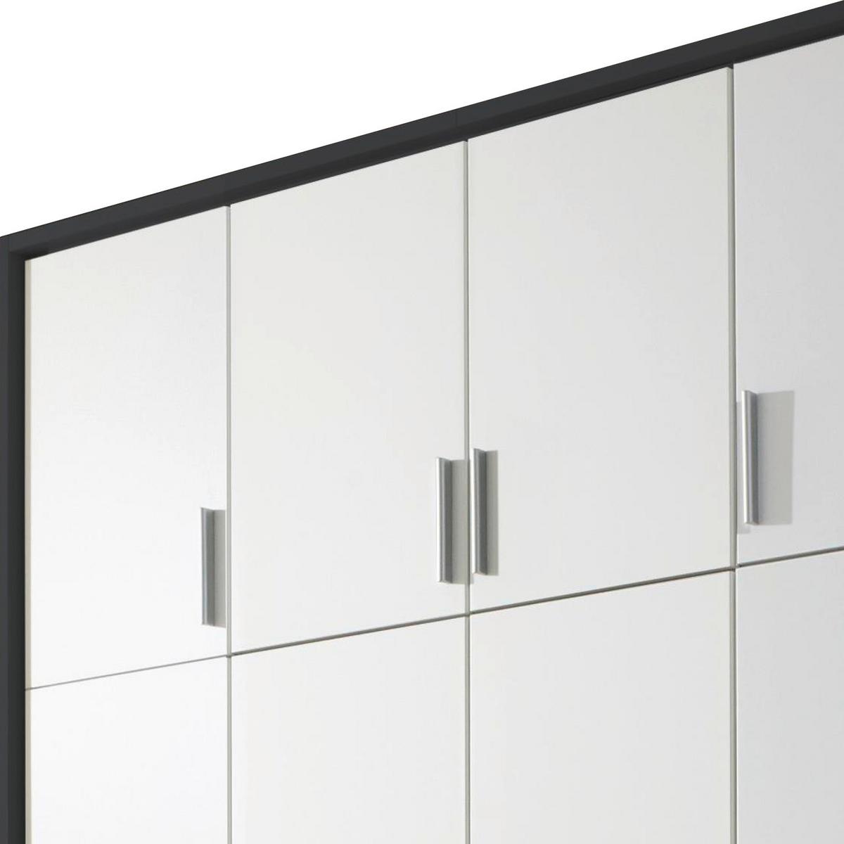 Ormar S Klasičnim Vratima Hildesheim - bijela/siva, Design, drvni materijal/plastika (185/231/56cm) - Modern Living
