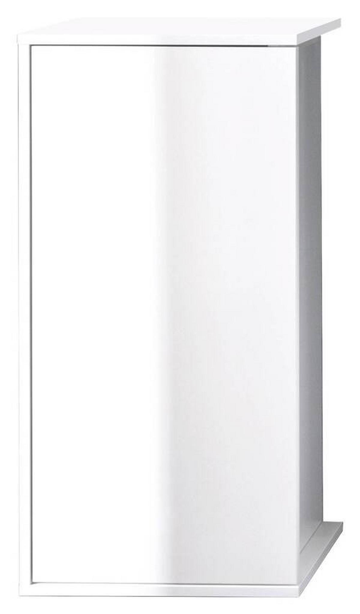 Midischrank in Weiß - Weiß Hochglanz/Weiß, MODERN, Glas/Holzwerkstoff (41,2/84,2/32cm) - Mömax