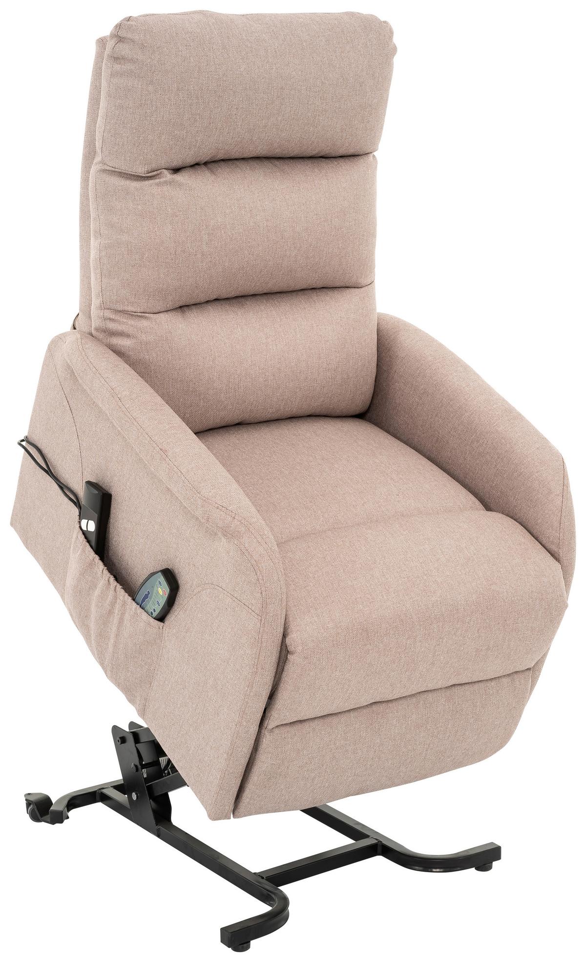 Počivalnik Luxo, Peščena Barva - črna/peščene barve, Design, kovina/umetna masa (68/100/94cm) - Livetastic