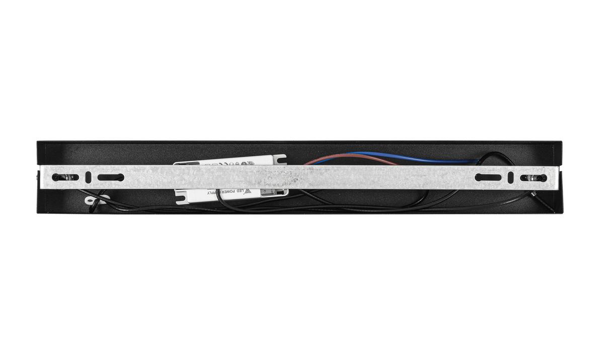 LED-Hängeleuchte Neu Schwarz max. 24 Watt - Transparent/Schwarz, MODERN, Kunststoff/Metall (60/28/120cm) - Modern Living