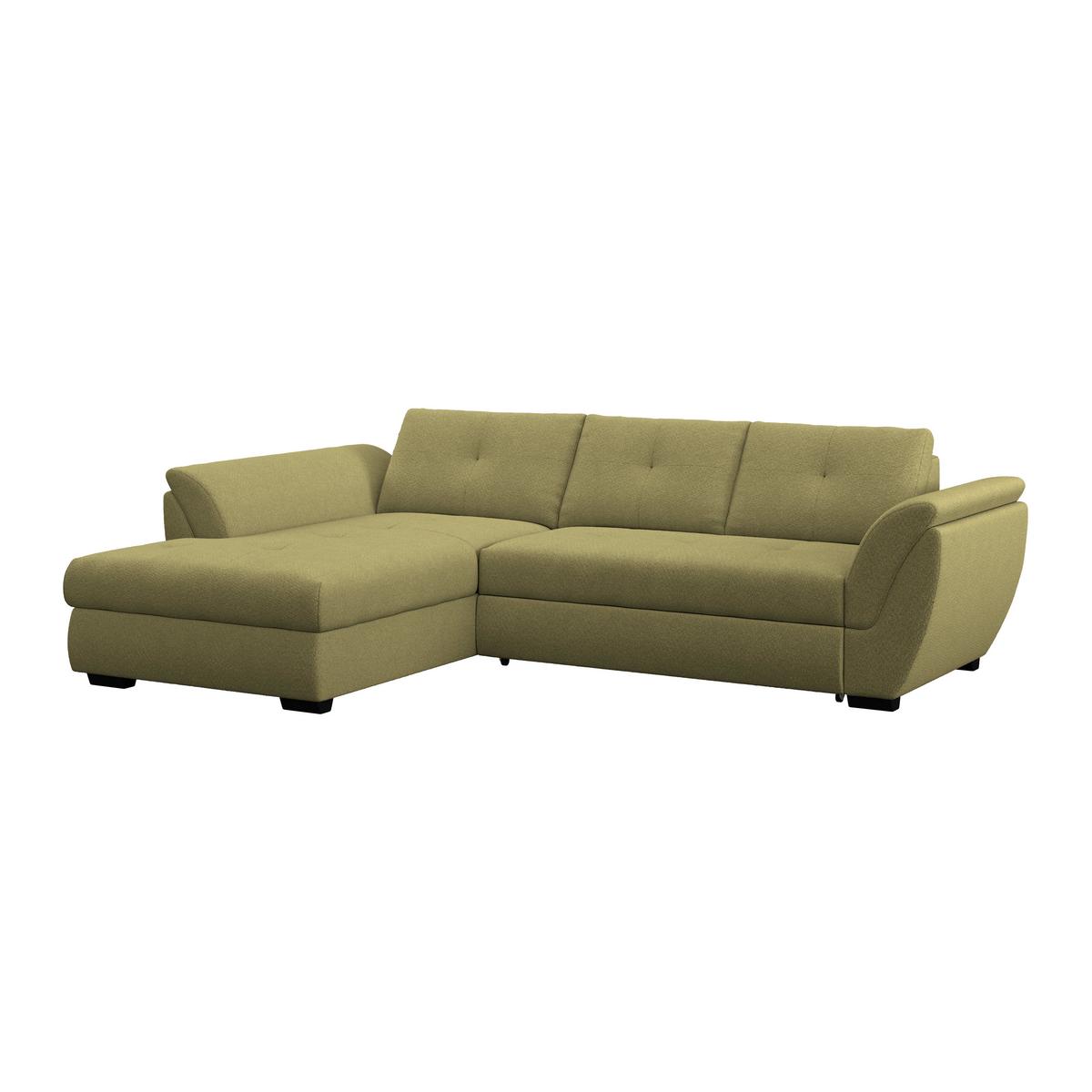 Kutna Garnitura Berisso - zelena/crna, Konvencionalno, tekstil/plastika (187/278cm) - Ondega