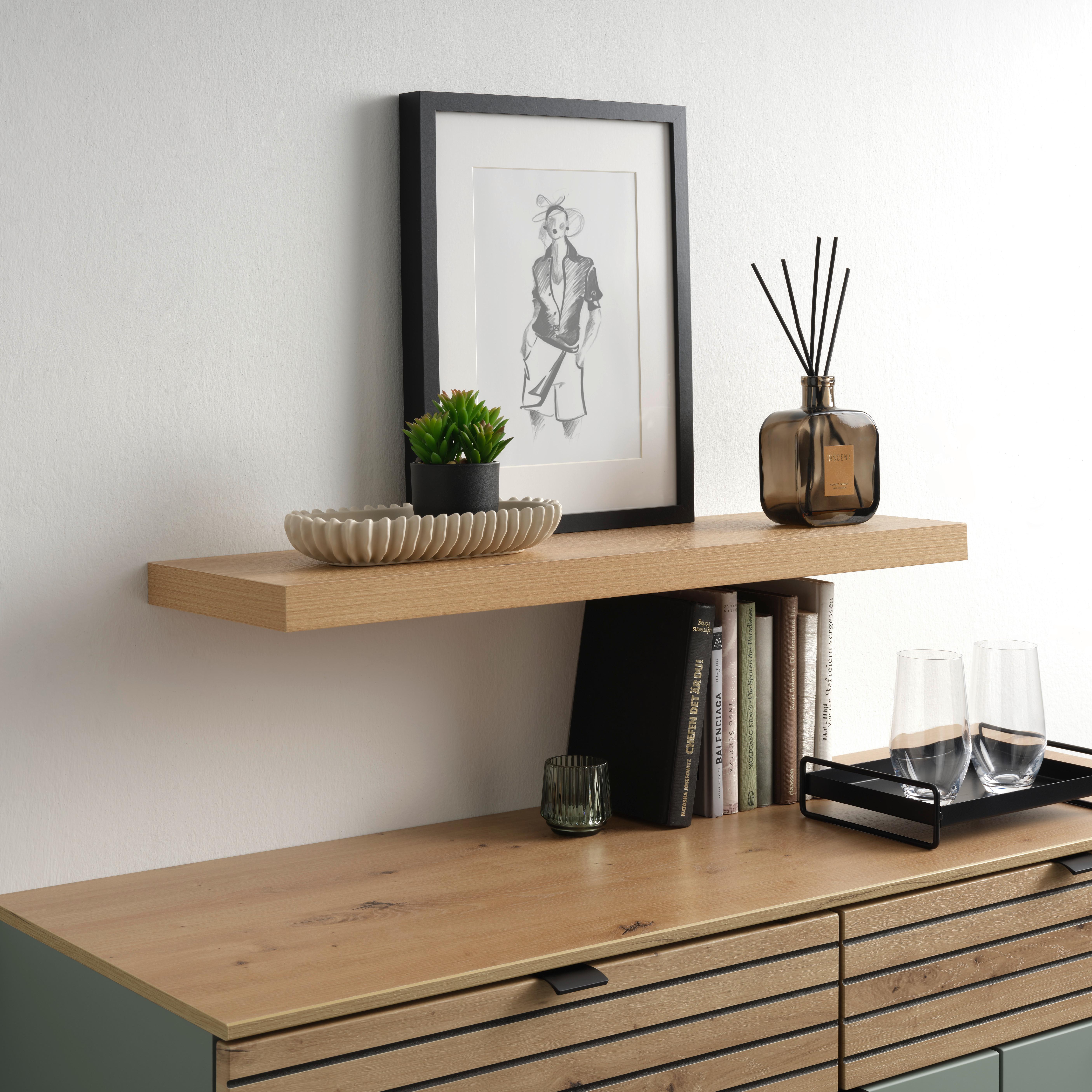 Poliță de perete ANJA SB - stejar Artisan, Modern, material pe bază de lemn (80/3.8/23.5cm) - Modern Living