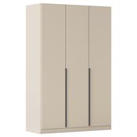 Drehtürenschrank Alabama Champagner - Champagner/Grau, MODERN, Holzwerkstoff (136/229/54cm) - Rauch Möbel