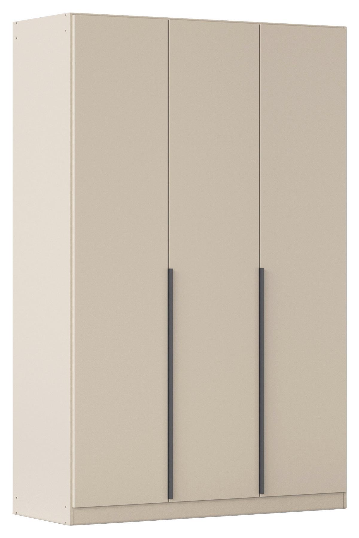 Drehtürenschrank Alabama Champagner - Champagner/Grau, MODERN, Holzwerkstoff (136/229/54cm) - Rauch Möbel