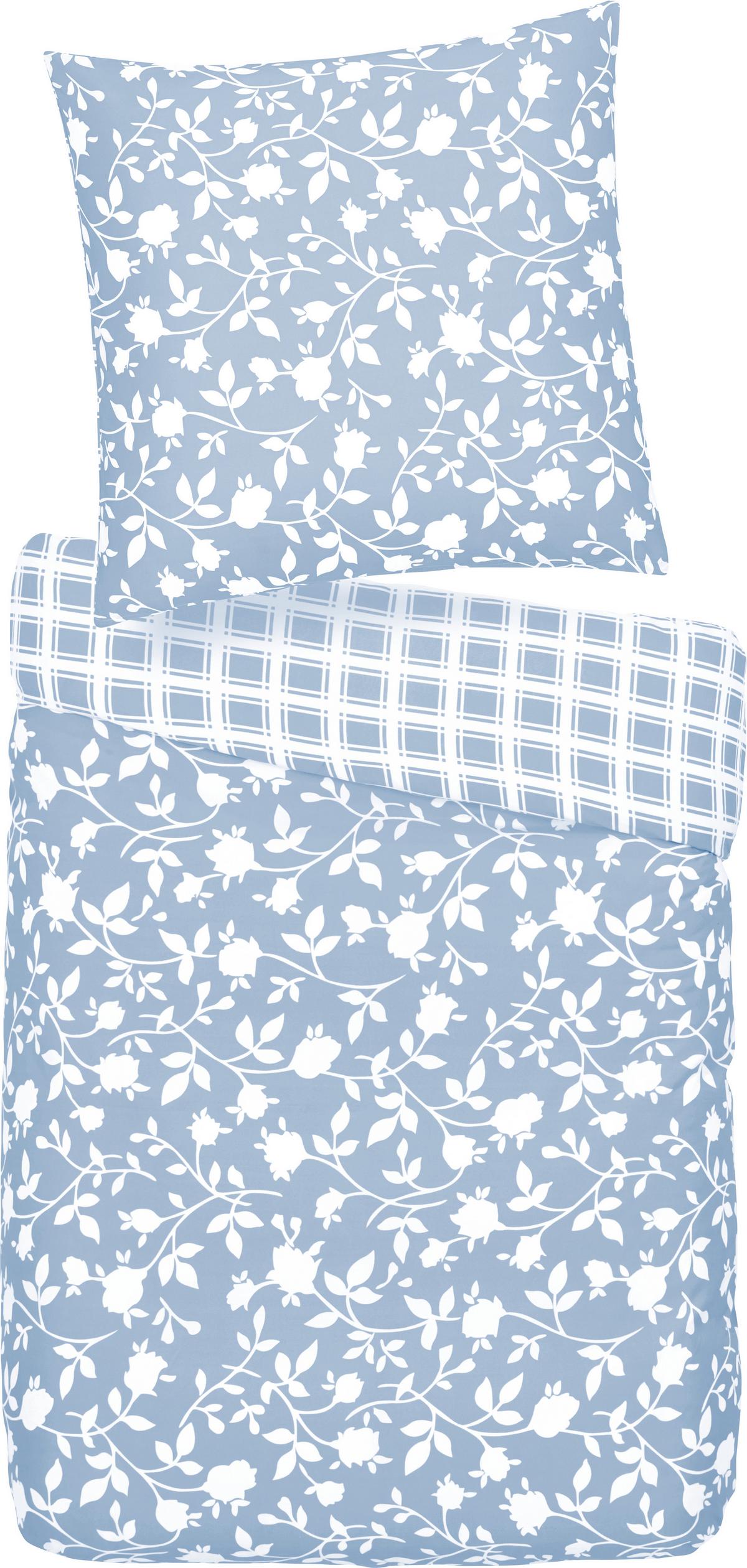 Bettwäsche Sarah ca. 135x200cm - Violett/Grau, Textil (135/200cm) - Based