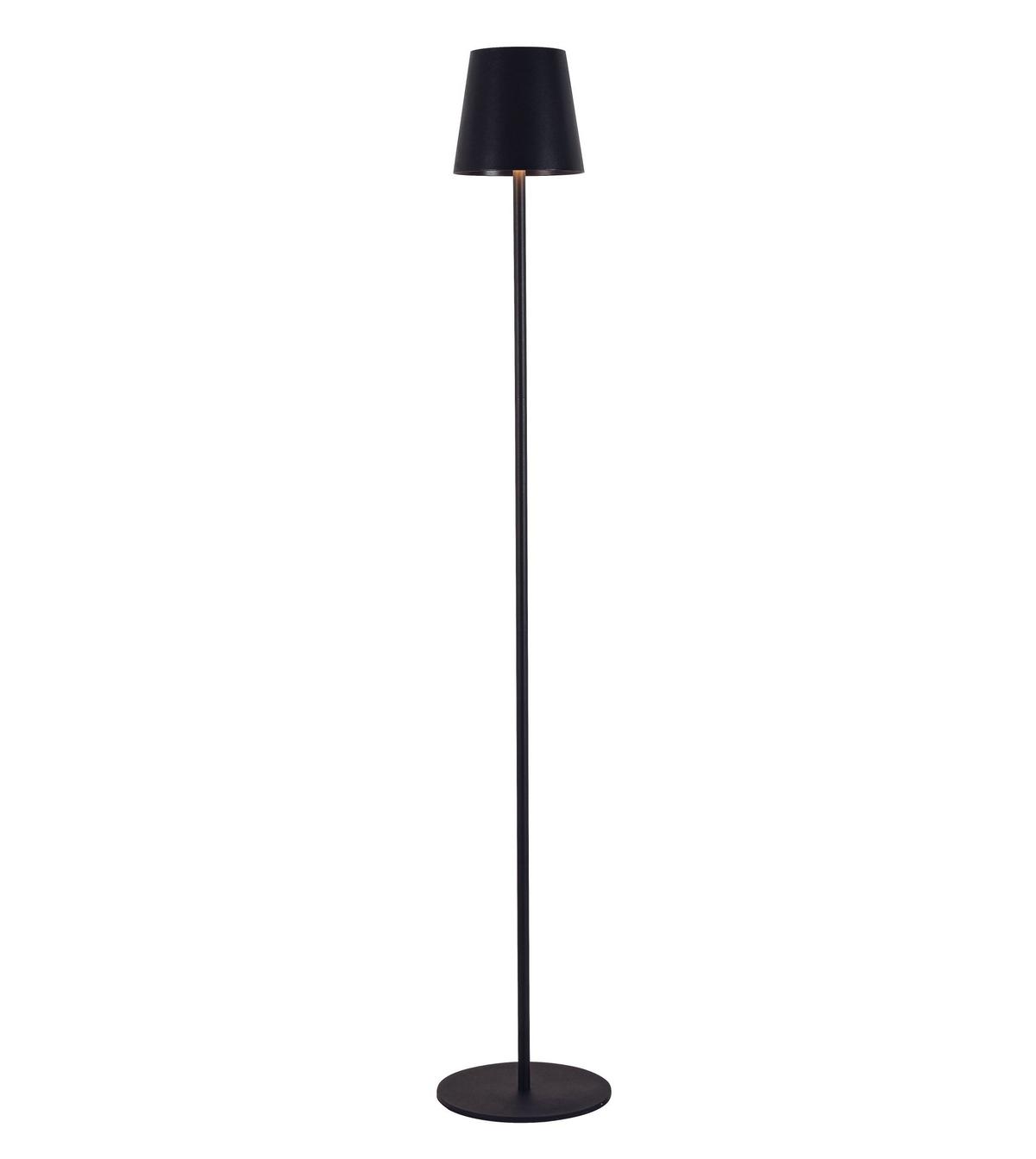 AKUMULATOROWA LAMPA STOJĄCA FORT LAUDERDALE *SBN* - czarny, Konventionell, tworzywo sztuczne/metal (22/130cm) - Novel