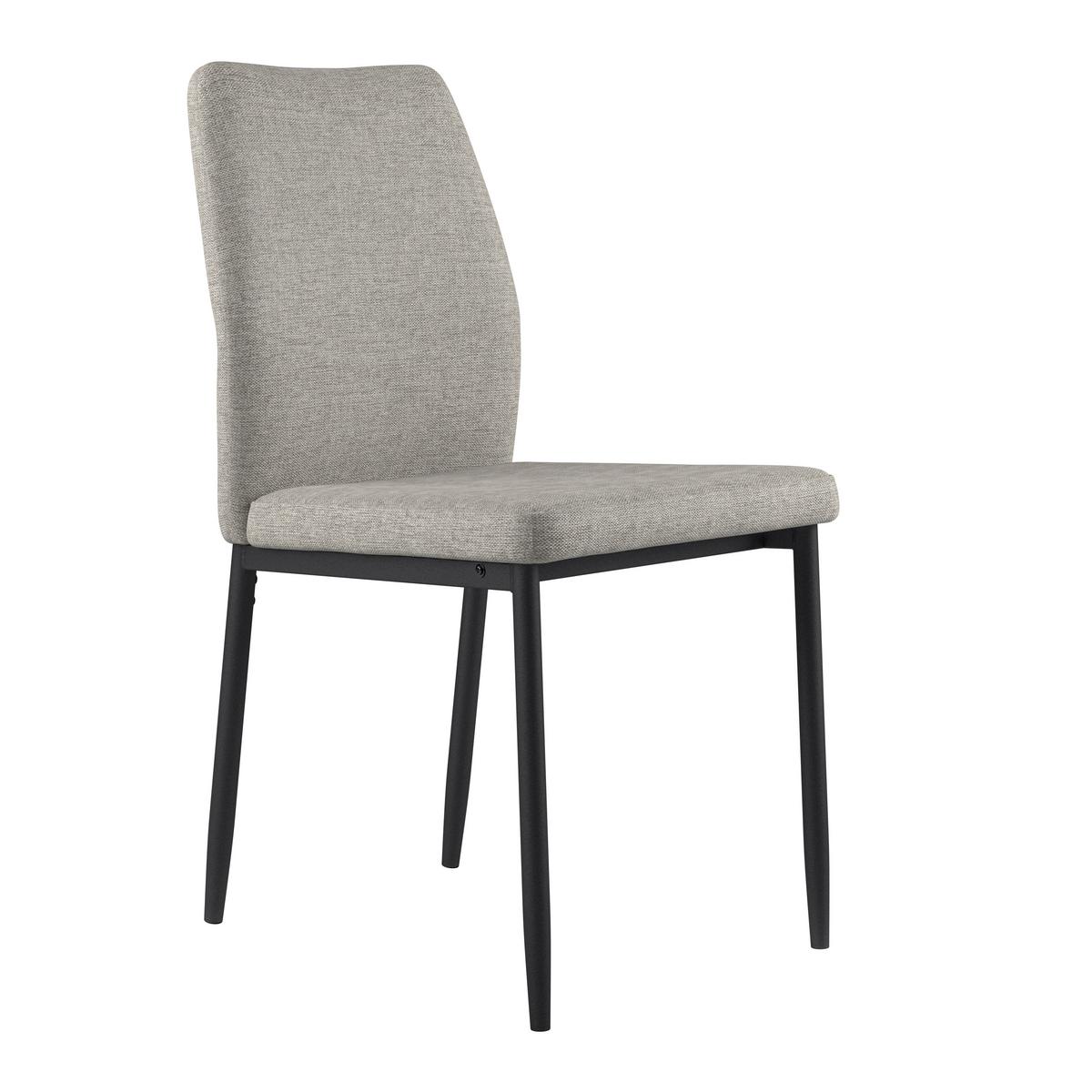 Stol Augusta, Siva - siva/črna, Konvencionalno, kovina/tekstil (45/87/55cm)