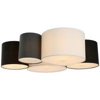 LAMPA SUFITOWA GOLDES II - biały, Design, tworzywo sztuczne/metal (90/76/26cm) - Novel