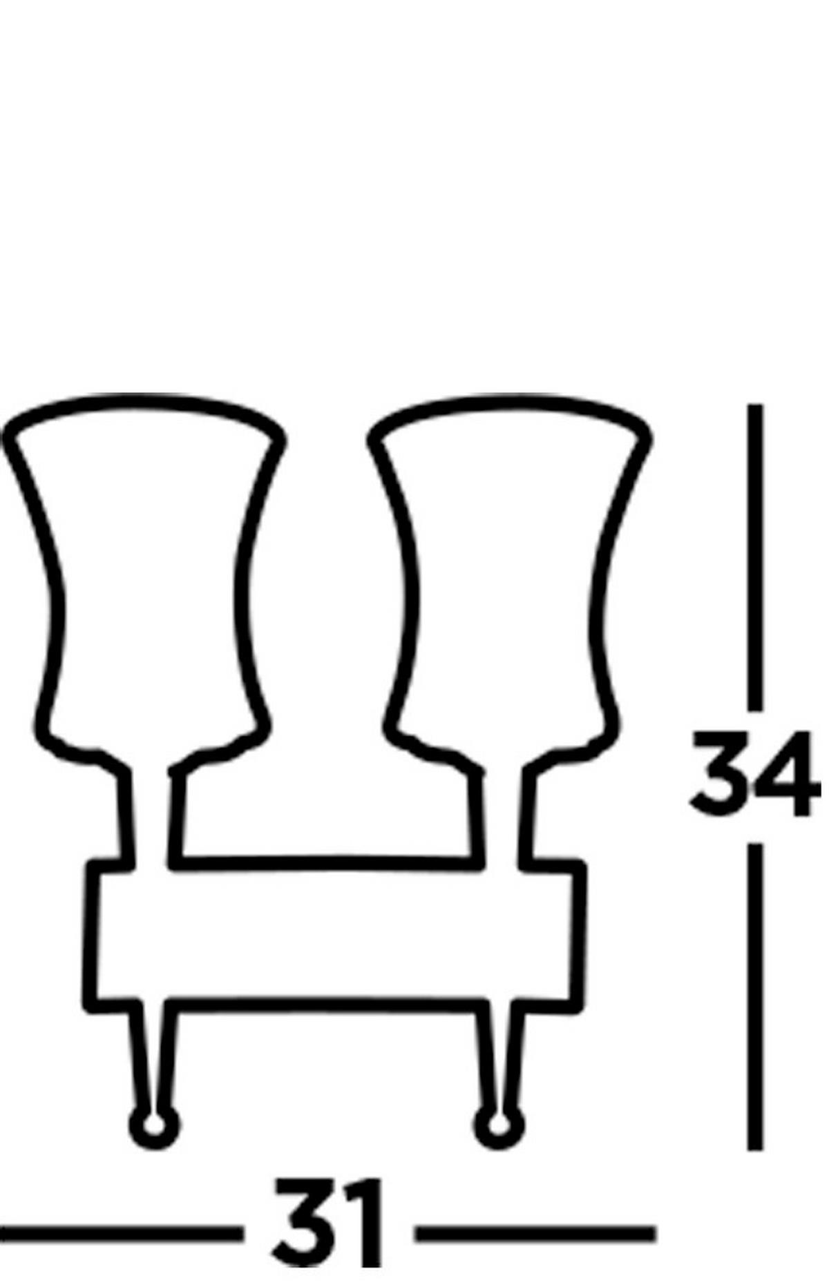 Falilámpa Cartwheel 0812-2bk - Trend, üveg/fém (31/34cm)