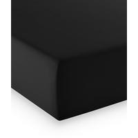 Fixleintuch Q 4000 93 - Schwarz, Basics, Textil (180-200/200-210cm) - Fleuresse