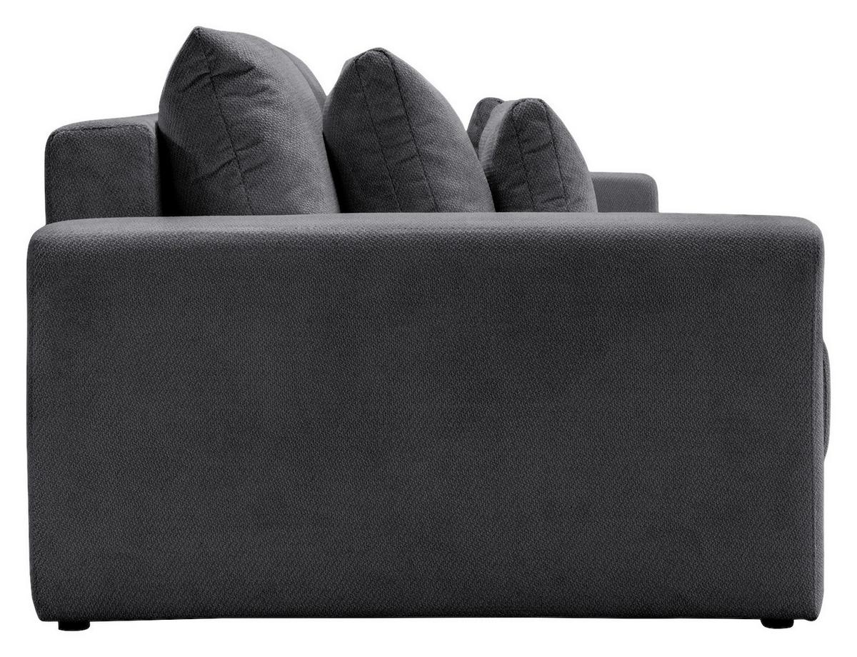 Mega Sofa Mega - crna/antracit, Trend, tekstil/plastika (255/94/126cm) - Luca Bessoni