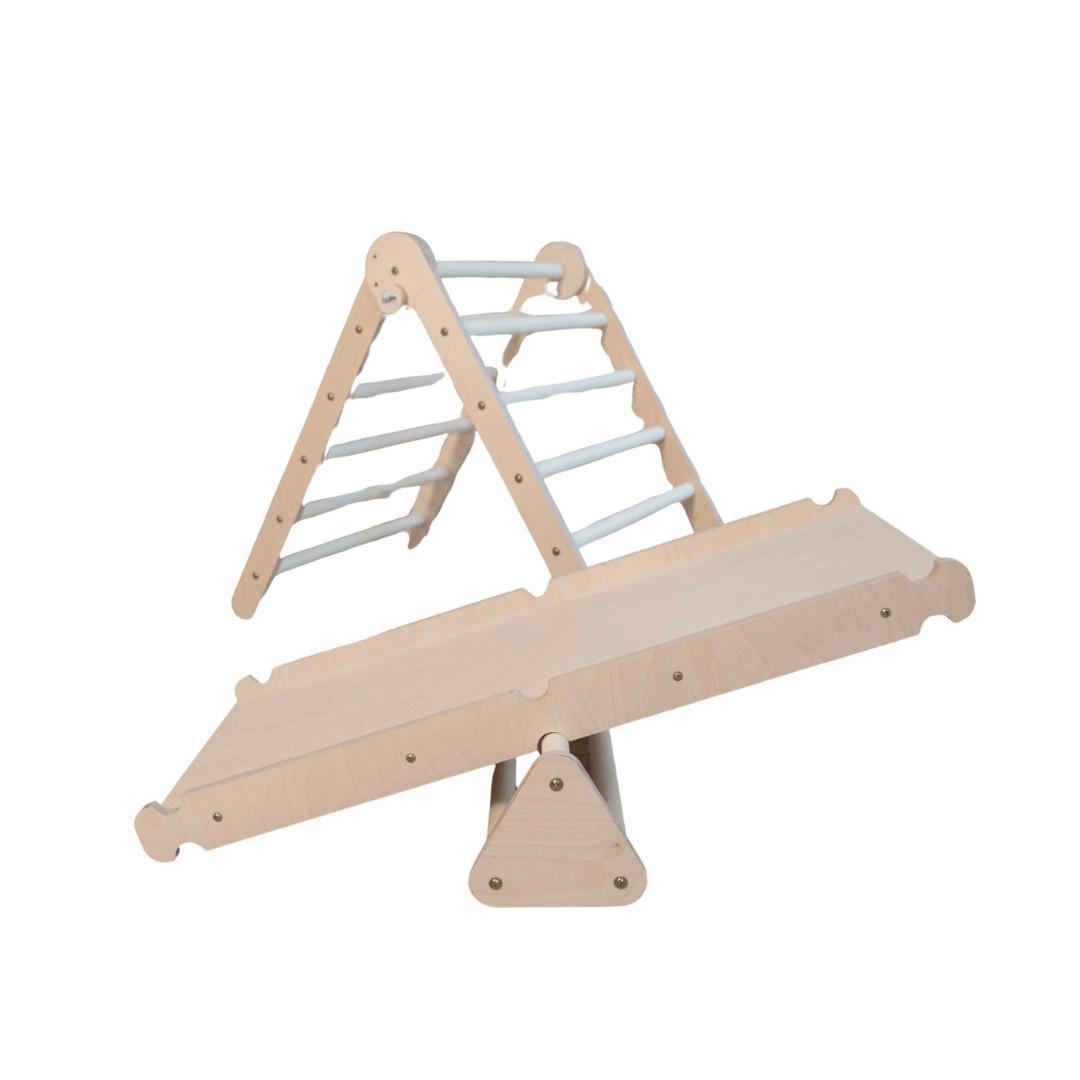 Igralo Za Plezanje Cliff Combo 4in1, Pravi Les - barve breze, Basics, les (68/53,5/69cm) - CLIFF