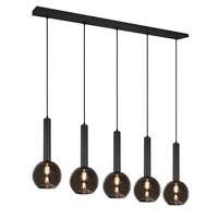 LAMPA WISZĄCA X30115032 HELSINGBORG - czarny, Trend, metal/szkło (115cm) - Dieter Knoll