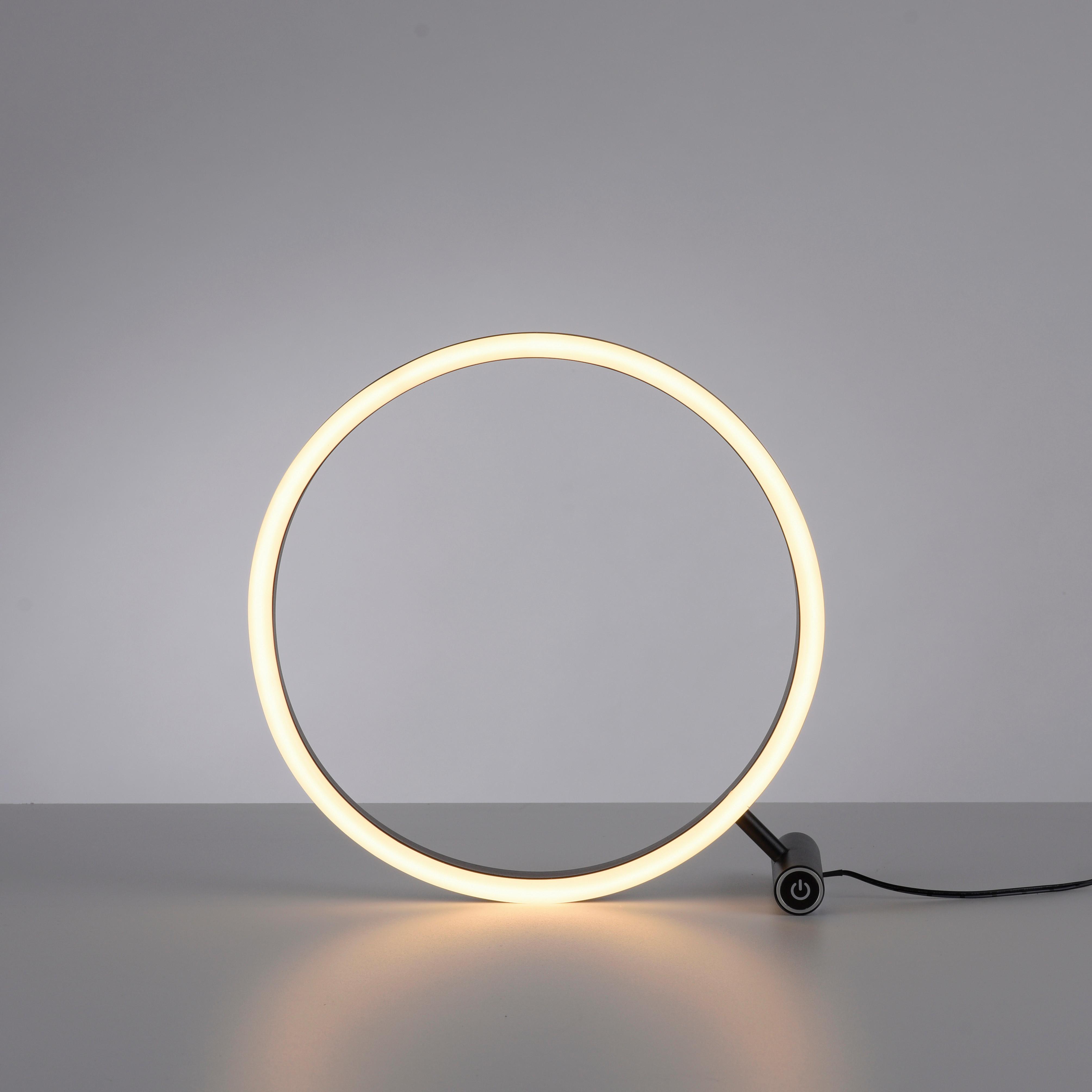 LAMPA STOŁOWA LED 15390-13 RITUS - antracytowy, Trend, tworzywo sztuczne/metal (28,5/10/28cm)