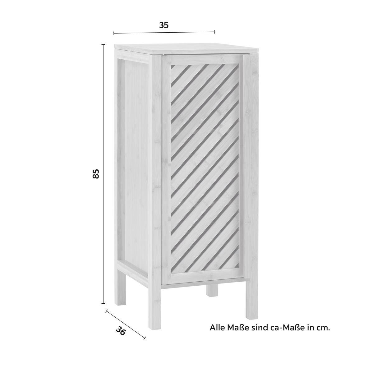 Regal Bonny Naturfarben Bambus - Naturfarben, MODERN, Naturmaterialien (35/85/36cm) - Bessagi Home