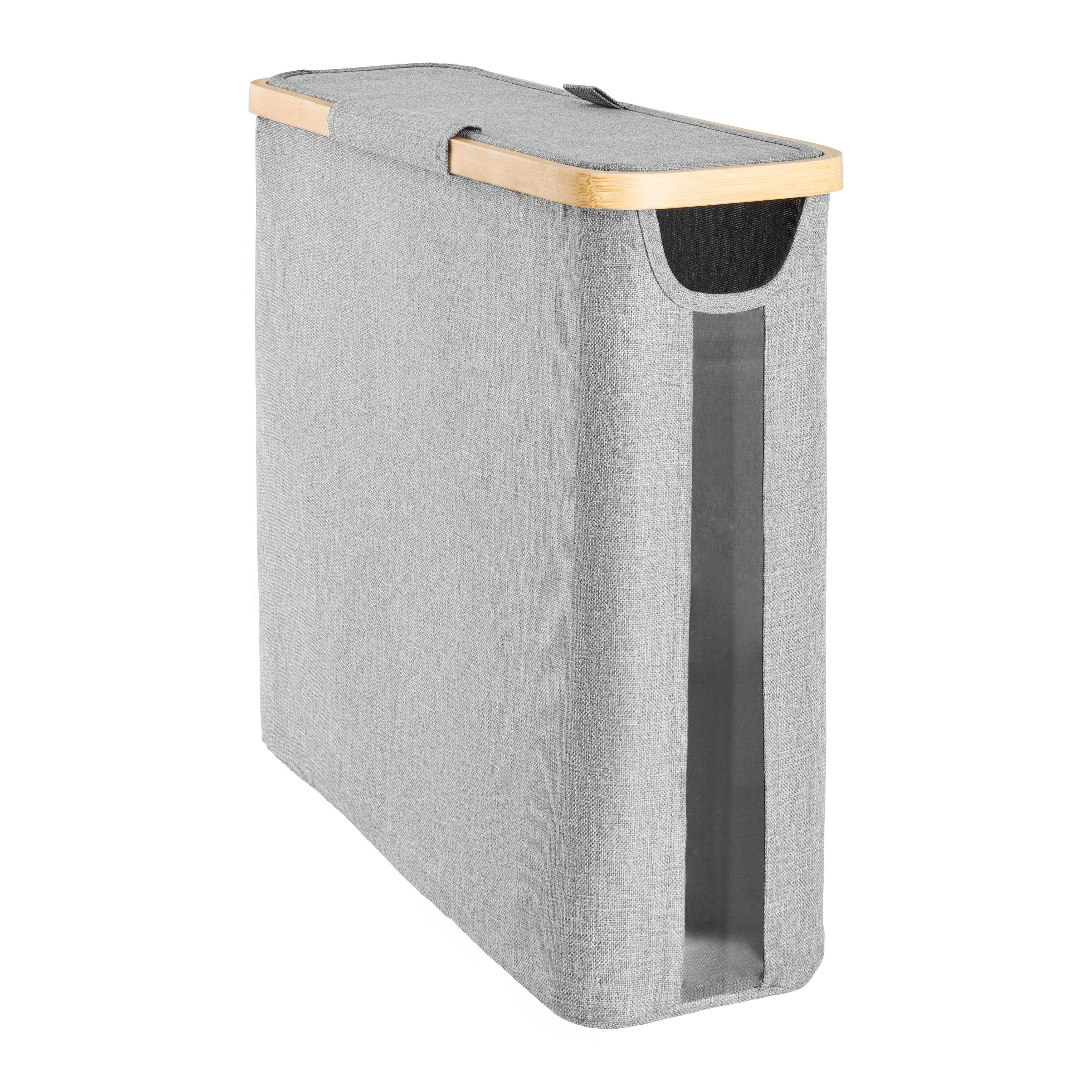 Suport pentru hârtie igienică Andre - gri, Konventionell, plastic/materiale naturale (45/15/37cm) - Mömax