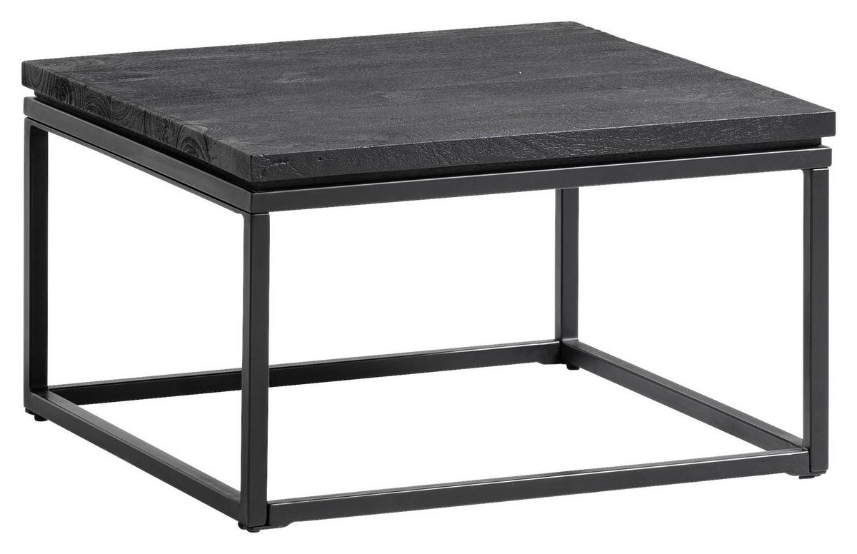 COUCHTISCH WL6.986 - Schwarz, Design, Holz/Metall (60/60/35cm) - Livetastic