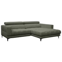 Sarokkanapé Aspen - zöld, Konventionell, faalapú anyag/textil (264/192cm)