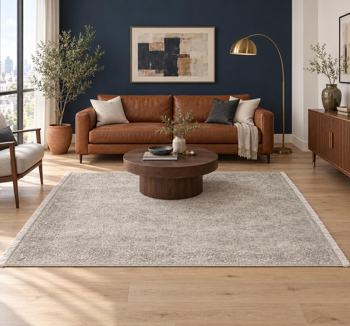 DYWAN VINTAGE ARTEMIS - beżowy, Design, materiały naturalne/tkanina (160/230cm) - Dieter Knoll