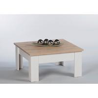 STOLIK KAWOWY ROMANCE - kolor dębowy, Natur, materiał drewnopochodny (78/40/78cm)