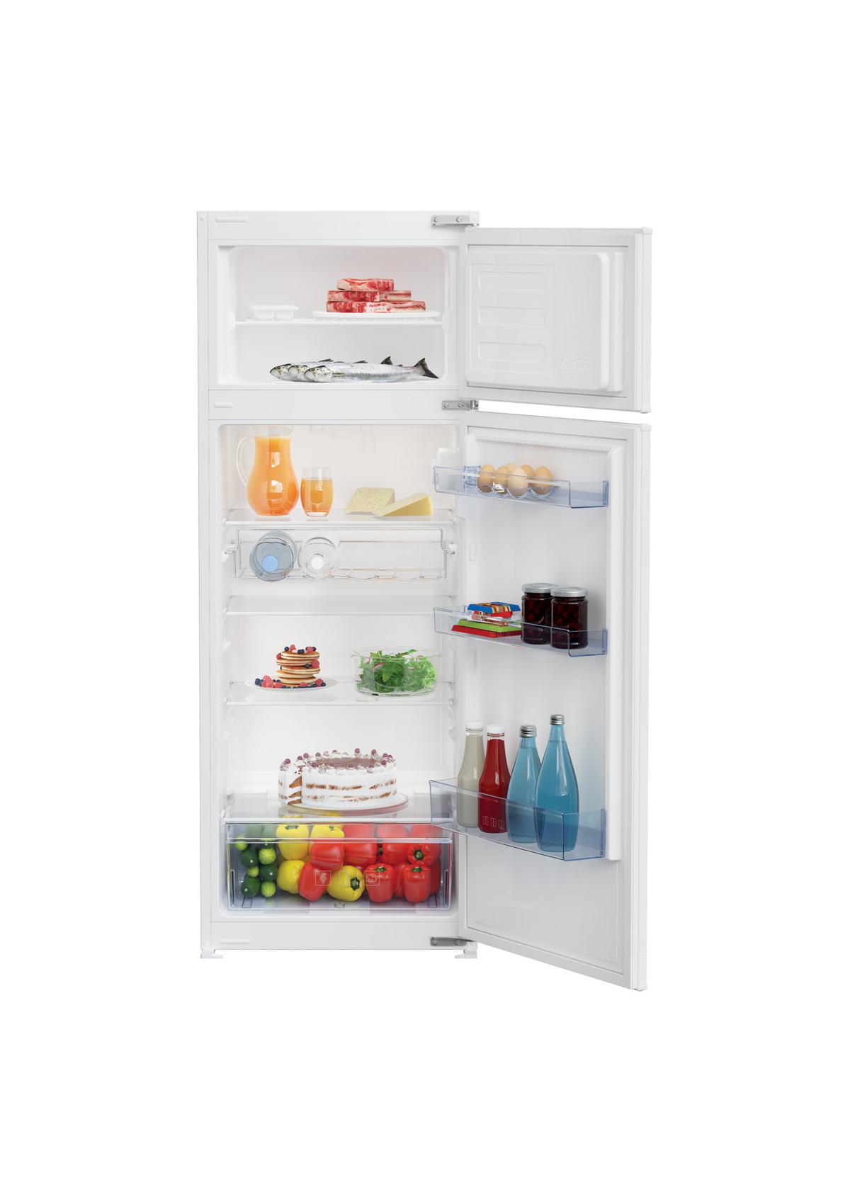 Küchenblock Belluna m. Geräten Weiß - Eiche dunkel/Alufarben, Basics, Holzwerkstoff/Kunststoff (255cm) - MID.YOU