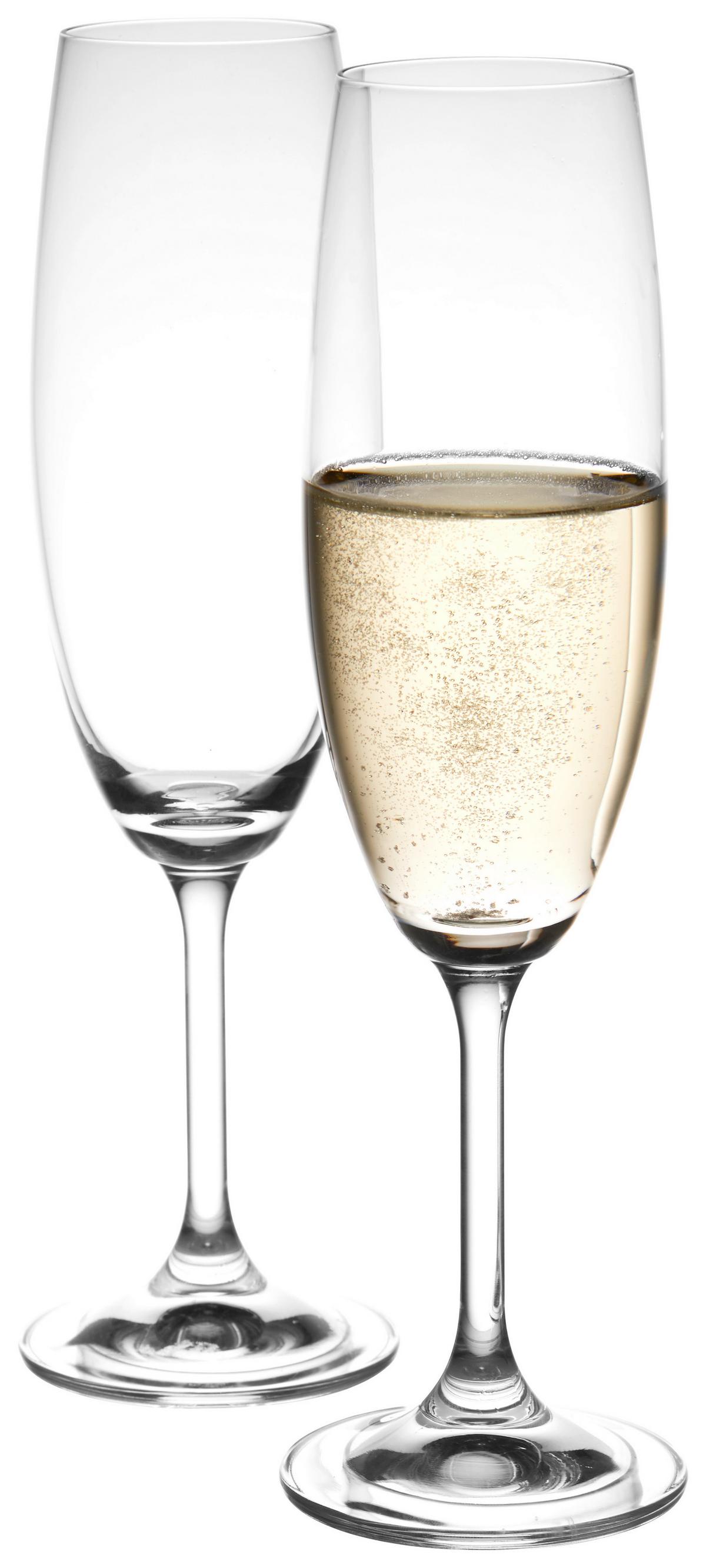 KOMPLET SZKŁA STOŁOWEGO 107 027 012 - przejrzysty, Konventionell, szkło (0,22l) - Novel