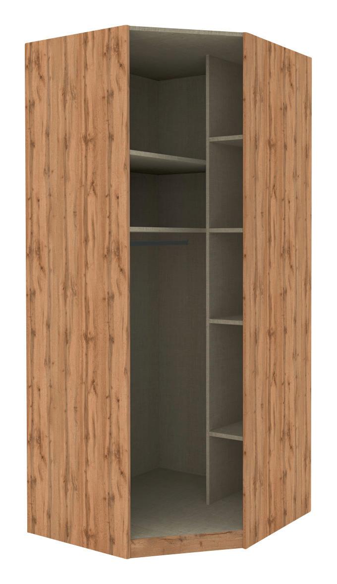 Eckschrank "UNIT" in Eichefarben - Eichefarben, MODERN, Holzwerkstoff (91,1/210/91,1cm) - Based