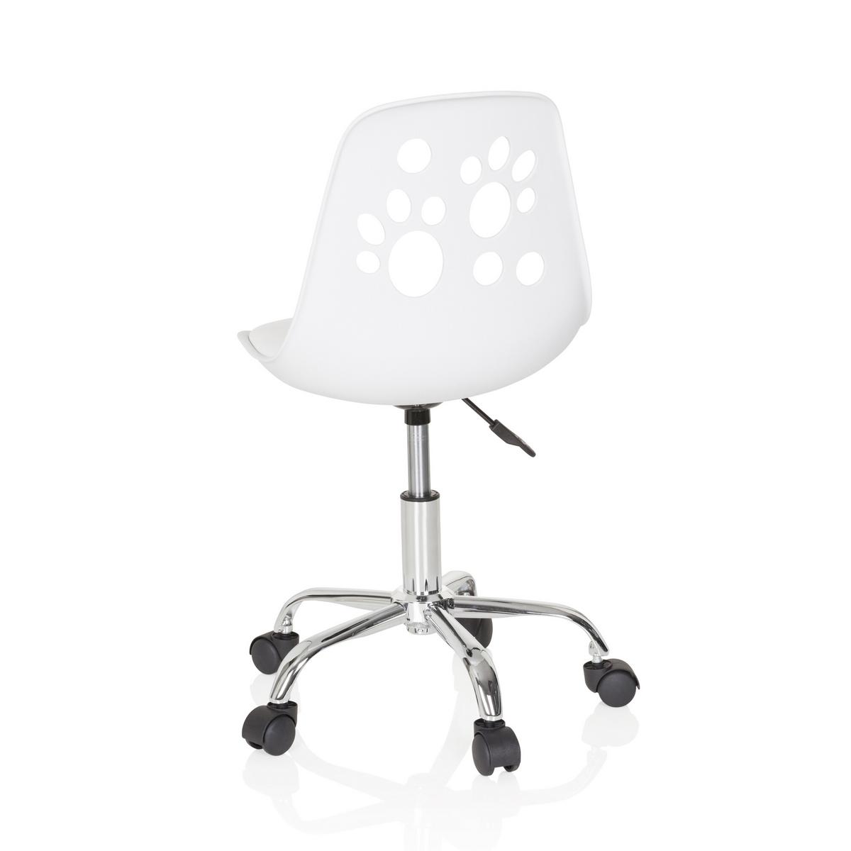 Mladinski Vrtljivi Stol Fancy I, Bela - bela, Moderno, umetna masa/tekstil (40/72-82/44cm) - MID.YOU